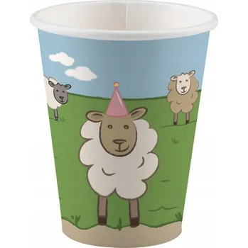 Party nádobí Farma narozeninové Kelímky 250ml 8 ks narozeninové