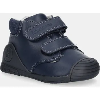 Dámská obuv Dětské kožené polobotky Biomecanics tmavomodrá barva, 251133 59X, EUR 19