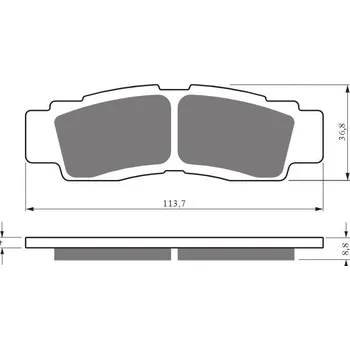 Autodíl Brzdové destičky GOLDFREN 432 K5