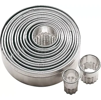 Příbor Sada vykrajovátek Paderno 14 ks, vlnitý okraj