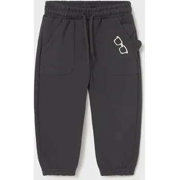 Dětské tepláky Mayoral černá barva, s aplikací, 2504 2504.3A.Baby.9BYA 99X, vel. 80