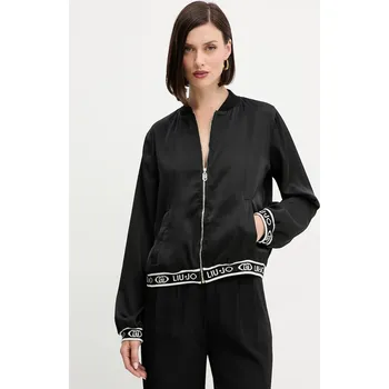 Dámská mikina Mikina Liu Jo dámská, černá barva, hladká, TF5191.T004A 99X, vel. L