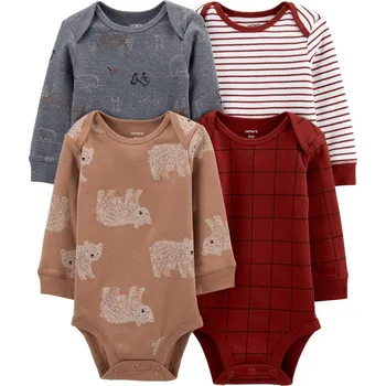 Kojenecký body CARTERS CARTER'S Body dl. rukáv Bear chlapec LBB 4ks NB /vel.56