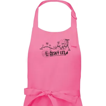 Kuchyňská zástěra Profil Český les - Dámská zástěra na vaření - Univerzální velikost ( Růžová )