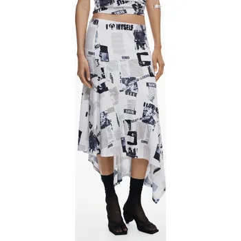 Dámská sukně Dámská sukně DESIGUAL 25WWFK07 1001 FAL BREAKING NEWS Velikost: L