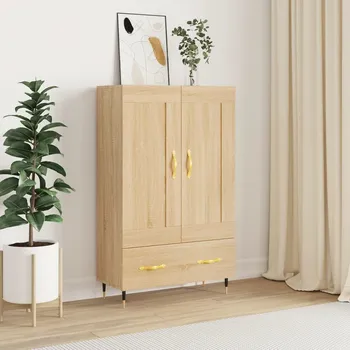 Příborník do zásuvky vidaXL Skříň highboard 69,5 x 31 x 115 cm kompozitní dřevo [830306] Barva: dub sonoma
