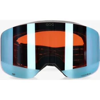 Lyžařské brýle GOG Fury - matt black/poly.white-blue