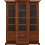 Vitrína Kent - Black Red White - BRW Kaštan 168x205 cm