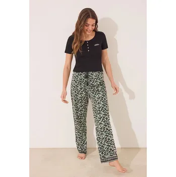 Dámské pyžamo Pyžamo women'secret dámské, černá barva, 3592390 99X, vel. L