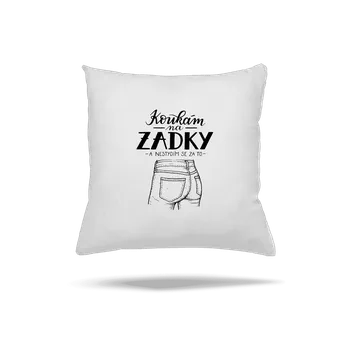 Polštář Bastard B12: Koukám na zadky polštář White