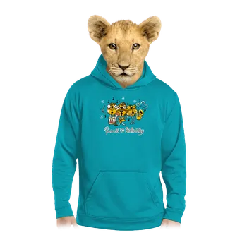 Chlapecká mikina Bastard Rock 'n' rollničky dětská mikina klokanka Hawaiian Blue