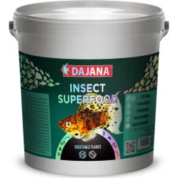 Krmivo pro rybičky Dajana ISF Vegetable Flakes, vločky, 4 kg – velké balení pro pěstírny