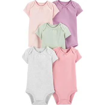 Kojenecký body CARTERS CARTER'S Body krátký rukáv Monochromatic holka 5ks NB/vel. 56