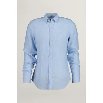 Pánská košile KOŠILE GANT SLIM LINEN SHIRT CAPRI BLUE
