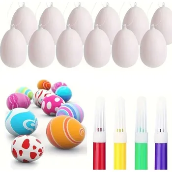 Party dekorace Velikonoční vajíčka k malování 12ks Cutiolly