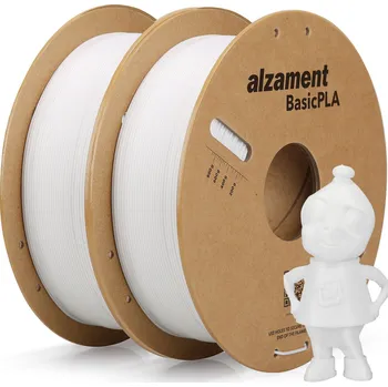 3D tisk Alzament Basic PLA Dualpack 2x1kg White ALZMNTDL03