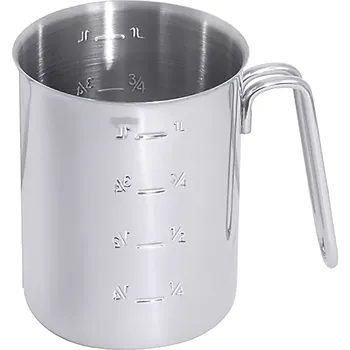 CONTACTO Odměrná nádoba, válcová, obsah: 1,00 litr, výška: 135 mm, průměr: 110 mm