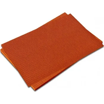 Barevný papír Vlnitá lepenka 50x70cm/260g/role oranžová