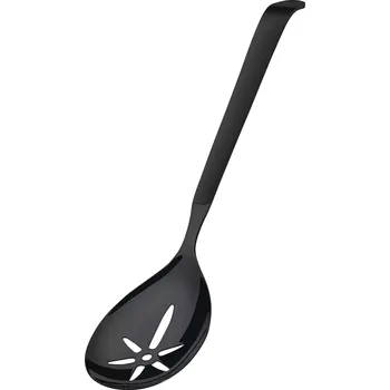 Naběračka Lžíce na vaření s otvory Gastro 31,7 cm, černá