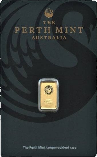 Zlatý slitek 1 g Perth Mint