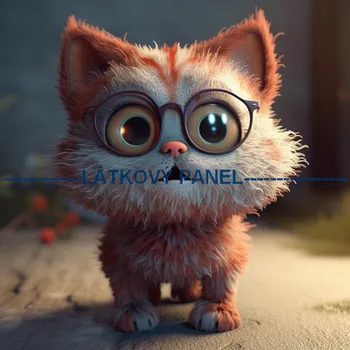 Látkový panel - Kočka - KČ-86 Velikost: 35x35cm, Materiál: Kočárkovina