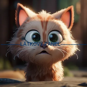 Látkový panel - Kočka - KČ-79 Velikost: 15x15cm, Materiál: Úplet