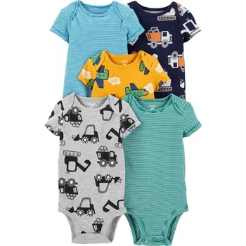 Kojenecký body CARTERS CARTER'S Body krátký rukáv Machines chlapec 5ks NB/ vel. 56