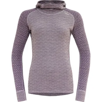 Dámská mikina Devold Kvitegga Merino 230 Hoodie Womens Velikost: S / Barva: Orchid