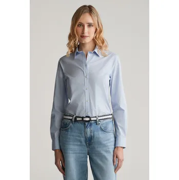 Dámská košile KOŠILE GANT SLIM POPLIN SOLID SHIRT LIGHT BLUE