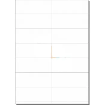 Samolepící etiketa RVD Plus - samolepící etikety na A4, bílé, 105 × 41 mm - 100 archů
