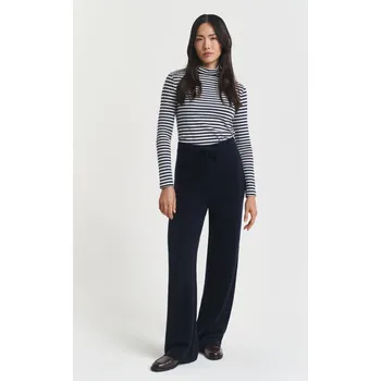 Dámské kalhoty KALHOTY GANT WOOL KNITTED PANTS EVENING BLUE