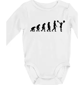 Kojenecký body Evolution cheerleading - roztleskávačka - Body kojenecké s dlouhým rukávem - Dlouhý r. do 3 měs ( Bílá )