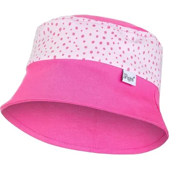 Dupačky LITTLEANGEL LITTLE ANGEL Klobouk tenký Outlast® 3 | 42-44 cm tm.růžová/růžová-puntík lesk
