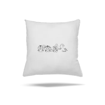 Polštář Bastard Omalovánka: Opice polštář White