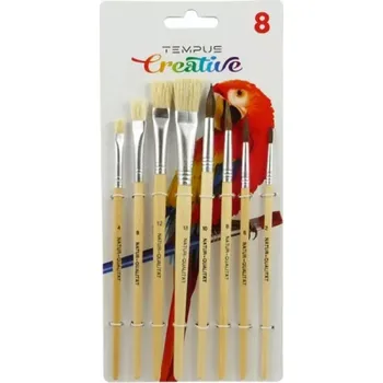 Výtvárné potřeby Sada štětců Tempus kulatý 2,6,8,10+plochý 4,8,12,18
