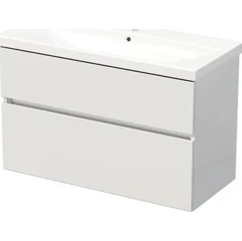 Koupelnový nábytek Koupelnová skříňka s umyvadlem DAXX 100 cm bílá DA 100 2Z A0016