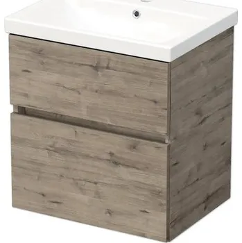 Koupelnový nábytek Koupelnová skříňka s umyvadlem DAXX 60 cm dub wellington DA 60 2Z D370