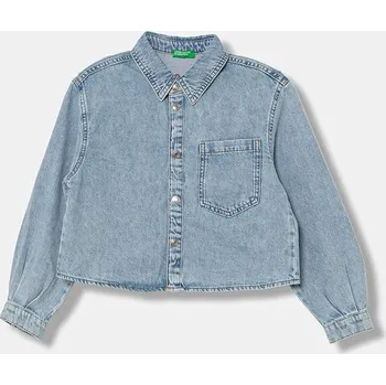 Chlapecká košile Dětská riflová košile United Colors of Benetton 59K4CQ04F.G.seasonal modrá 50X, vel. 160