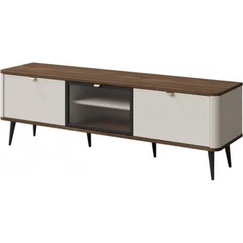 Televizní stolek TV stolek/skřínka Rotevio 2K1W RT12, Barva: kašmír / kašmír + ořech MIRJAN 5903211425738