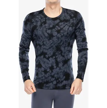 Funkční mikina Icebreaker Merino 200 Oasis LS Crewe Cloud Dye - graphite/black/cd