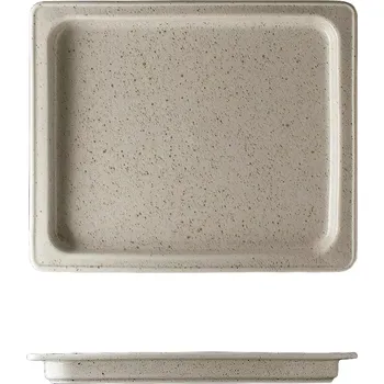 Dóza na potraviny Porcelánová gastronádoba GN 1/2 G. Benedikt 35,6x26,7 cm, natural