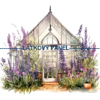 Látkový panel - Levandule - LE-63 Velikost: 35x35cm, Materiál: Teplákovina nepočesaná