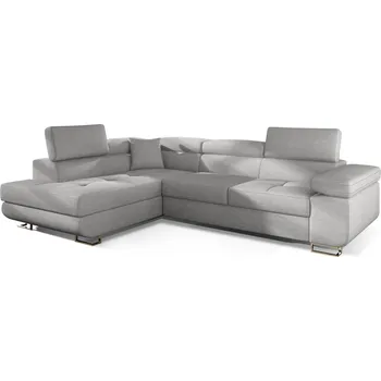 Sedací souprava Rohová sedací souprava levá pro každodenní spaní s mechanismem rozkládání typu delfín a úložným prostorem na lůžkoviny Anton - ELTAP sawana 21, sawana 21 275x70 cm