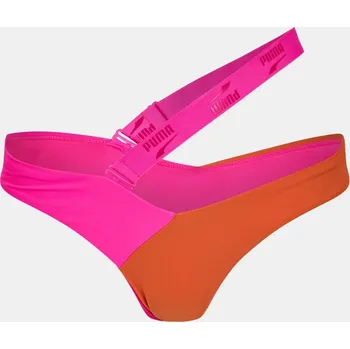 Dámské plavky Puma V-Shape Plunge Bikini Pink / Chili 12 (M)
