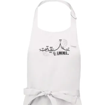 Kuchyňská zástěra Profil Liberec - Pánská zástěra na vaření - Univerzální velikost ( Bílá )