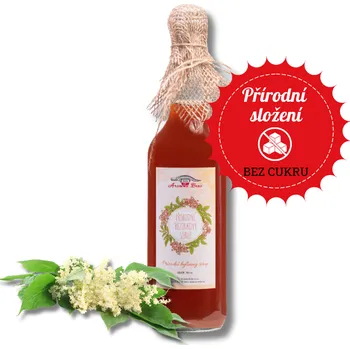 Sirup Přírodní bezinkový sirup bez cukru Balení litry: 0,7 l