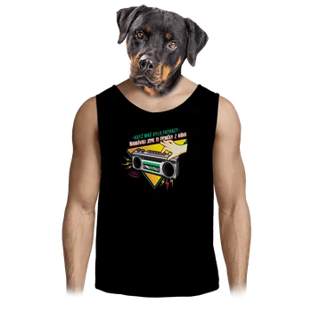 Pánské tílko Bastard B15: Písničky z rádia pánské tílko Black