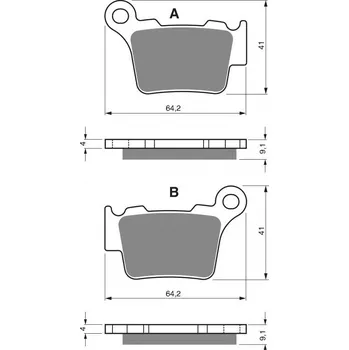 Brzdová destička Brzdové destičky GOLDFREN 191 K5