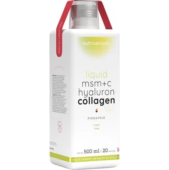 Kloubní výživa Nutriversum Liquid MSM+C Hyaluron Collagen 500 ml Příchuť: ananas