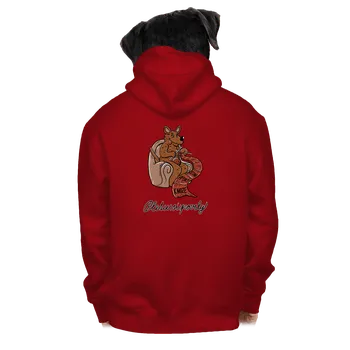 Pánská mikina Bastard Pletu si povely pánská mikina na zip Red